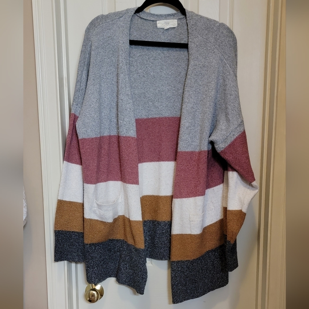 Colorblock cardigan